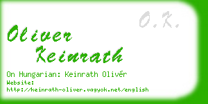 oliver keinrath business card
